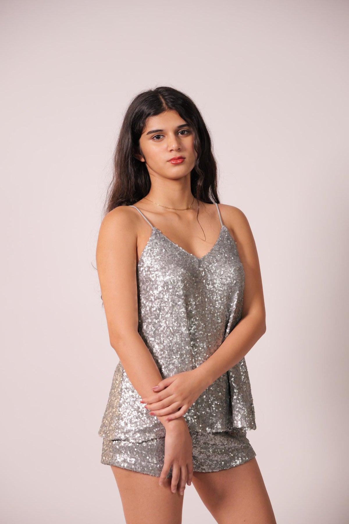 Silver Sequin Co-ord set
