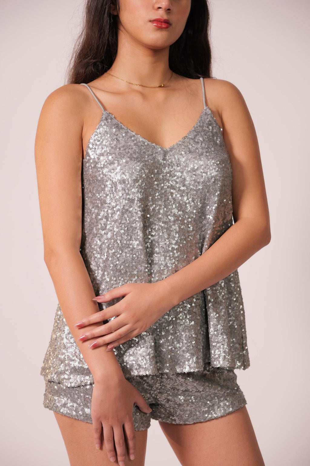 Silver Sequin Co-ord set